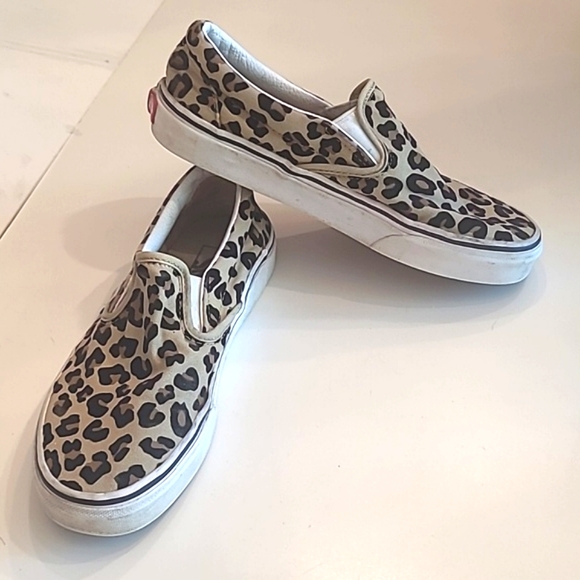 Vans Off The Wall Leopard Print Classic Slip On Low Top Canvas Loafer W 7 M 5.5 - Picture 17 of 17